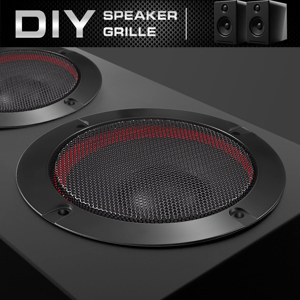 Facmogu size comparison showing 6.5 inch speaker fit and correct dimensions