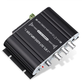 Facmogu ST-838 back panel with RCA and AUX inputs for versatile device compatibility.