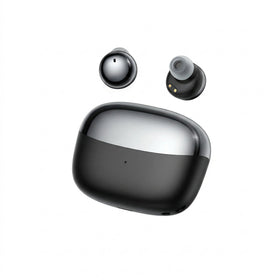 FADCAMELOS front view of earbuds and charging case showing premium design benefit