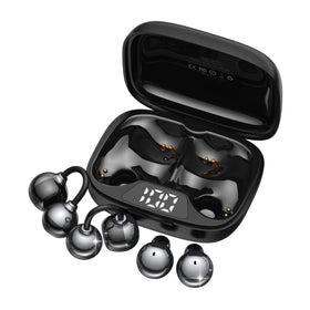 FADCAMELOS front packaging showcasing both earbud pairs and case benefit versatility