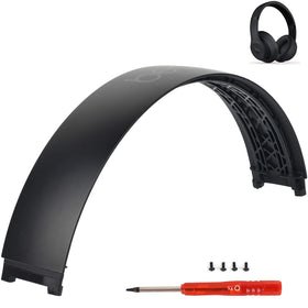 Fadmew headband front view showing matte black finish and perfect fit benefit