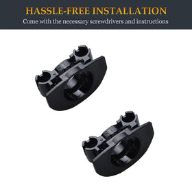 Fadmew U-shaped pieces in the kit support hinge assembly.
