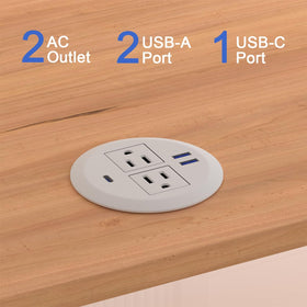 Fadossu close-up of USB-C and USB-A ports enabling fast device charging