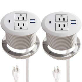 Fadossu front face showing outlets and USB ports for organized charging