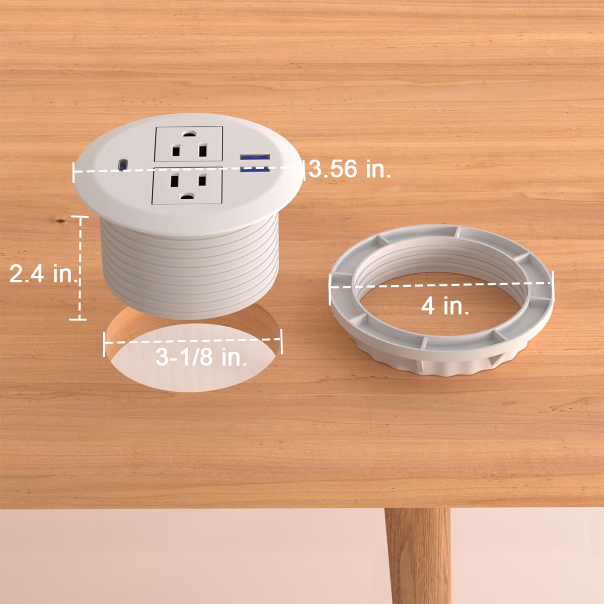 Fadossu two AC outlets at 125V for reliable power access