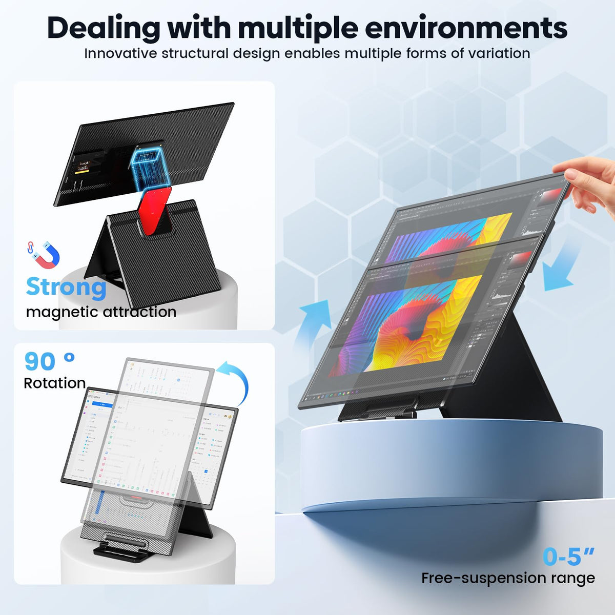 Fagomfer 24-inch ultra-slim profile for easy travel and setup.