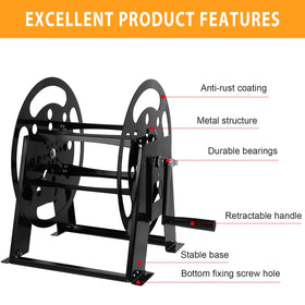 FAHKNS reel stand highlights durable construction for heavy cords with reliable stability.