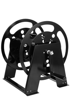 FAHKNS RV extension cord reel stand demonstrates a clean setup for easy cord access on trips.