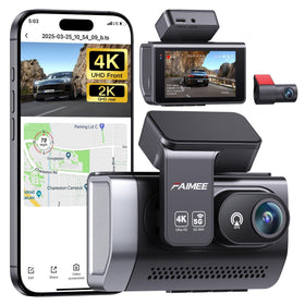 FAIMEE 4K dash cam front camera captures crisp road details day and night