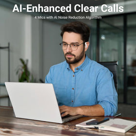 Faifxo microphone detail highlighting ENC clarity for calls