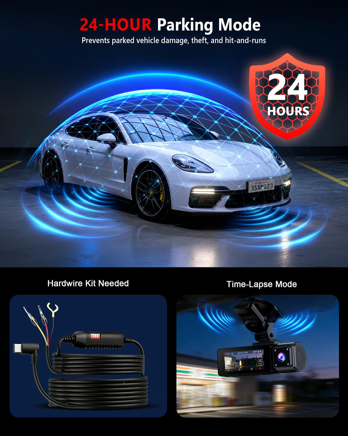 FAIMEE dual-band Wi-Fi enables quick sharing and live viewing of footage