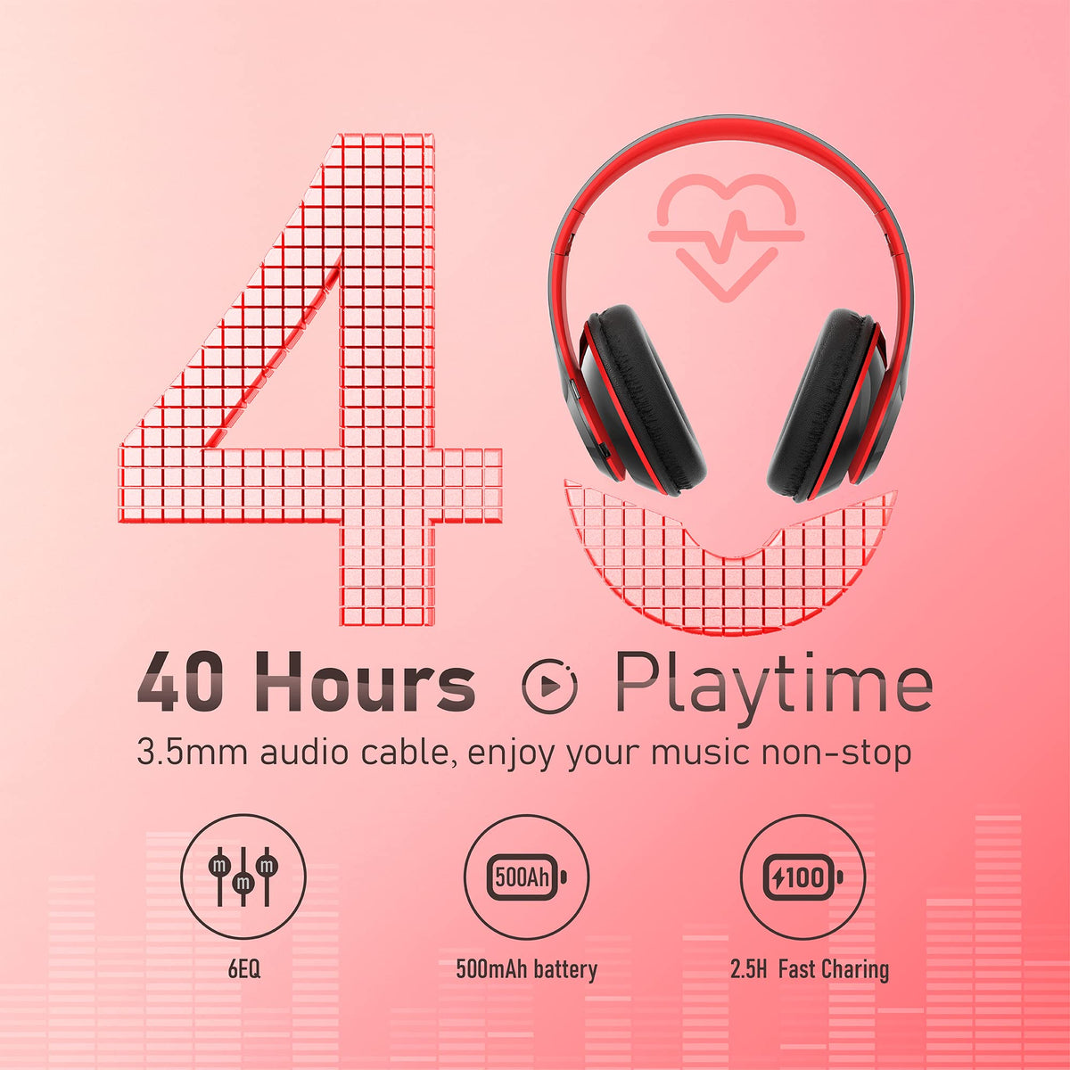 Falebare headphones folded compact for travel and easy storage benefit