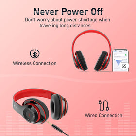 Falebare in wired mode with 3.5mm cable for uninterrupted listening
