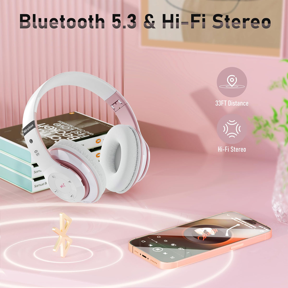 Built-in Bluetooth mic enables clear hands-free calls.