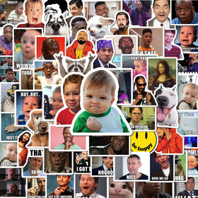 FALIMITLESS meme stickers 24 sheets for bold laptop personalization