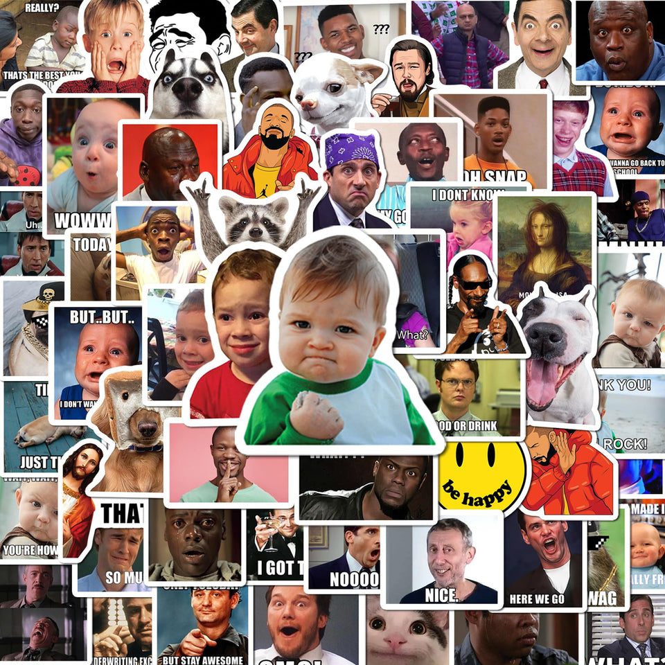 FALIMITLESS meme stickers 24 sheets for bold laptop personalization