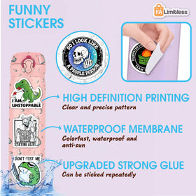 FALIMITLESS waterproof vinyl stickers for water bottles and outdoor use