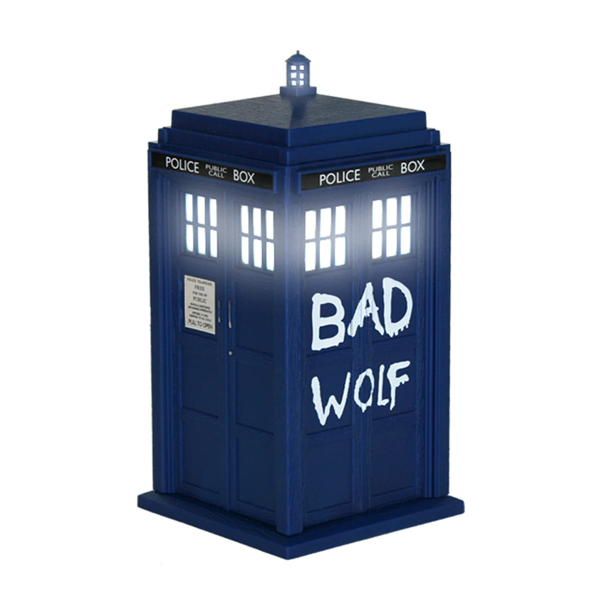 FAMETEK TARDIS front view showing accurate detail and collectible appeal