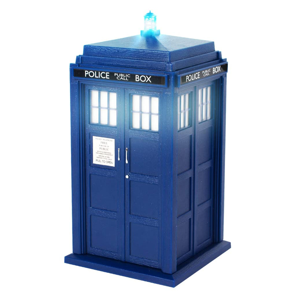 FAMETEK TARDIS front view showing accurate paintwork and display appeal