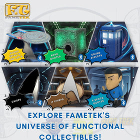 FAMETEK TARDIS speaker driver close-up showing sound components and quality