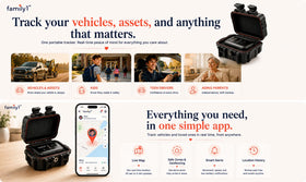 Family1st hidden design discreet placement for cars and assets.