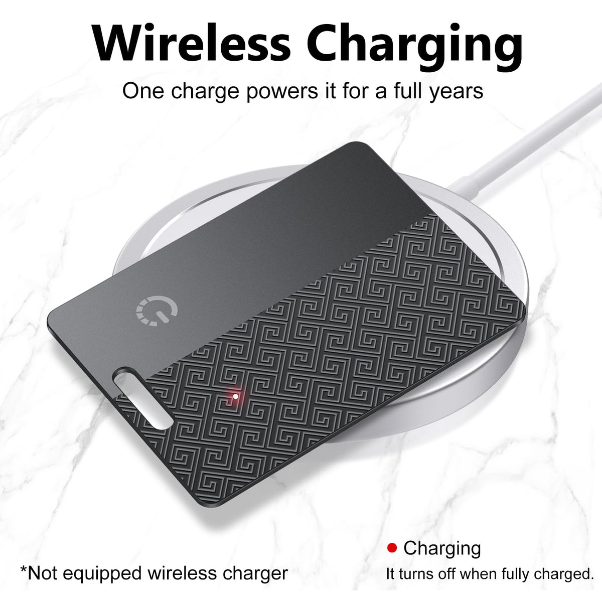 FAMOO Ultra-Thin Wallet Tracker Card provides real-time location via Find My.