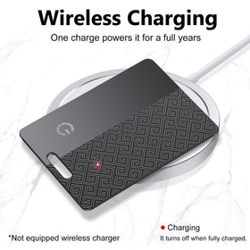 FAMOO Ultra-Thin Wallet Tracker Card provides real-time location via Find My.