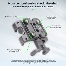 FANAUE side profile of half-wrap clamp preserving button and port access