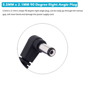 Fancasee closeup of 5.5x2.1mm barrel plug highlighting durable connector for tight spaces