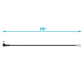 Fancasee pigtail installed on a surveillance camera demonstrating low-profile strain relief