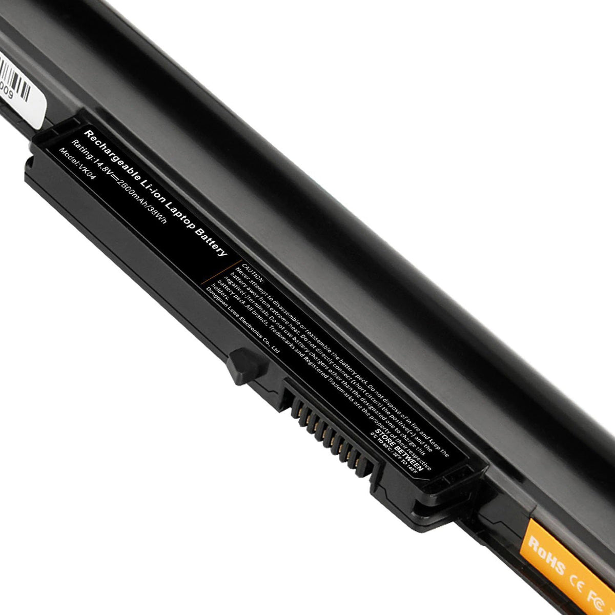 Fancy Buying 38Wh VK04 battery packaging emphasizes protected shipping and reliable warranty