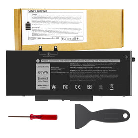 Fancy Buying front packaging view showing replacement battery and easy identification benefit