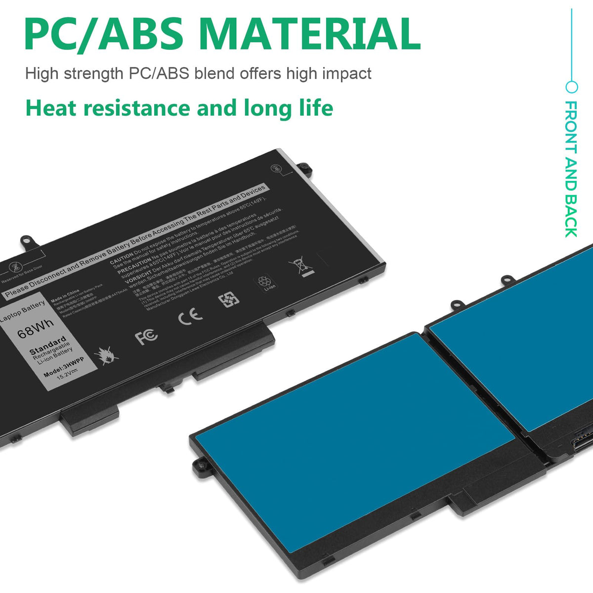 Fancy Buying battery installed in a Dell laptop demonstrating restored portability benefit