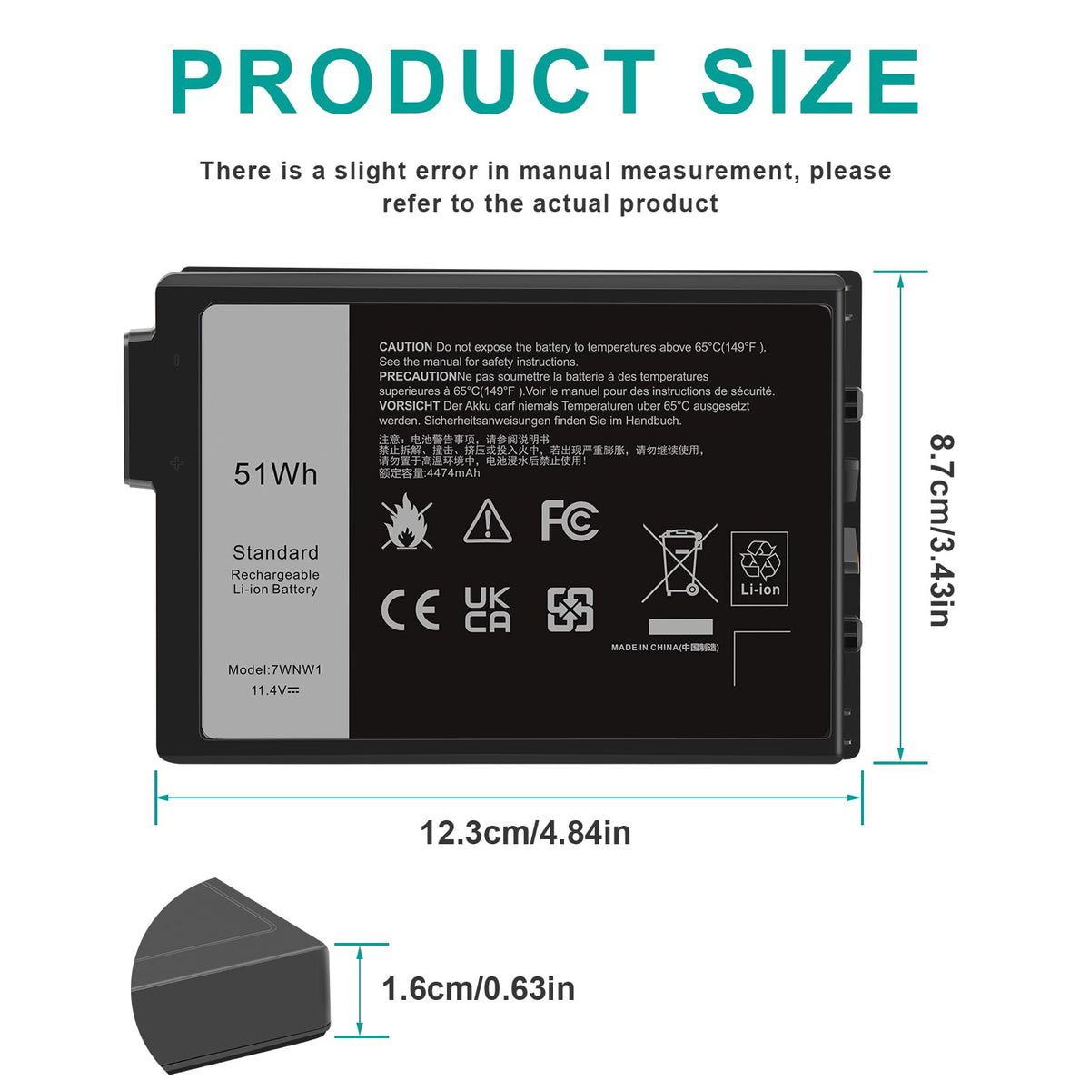 Fancy Buying label close-up showing 7WNW1 part number and correct specifications