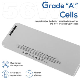 Fancy Buying battery installed in a 2008 MacBook demonstrating restored portability benefit