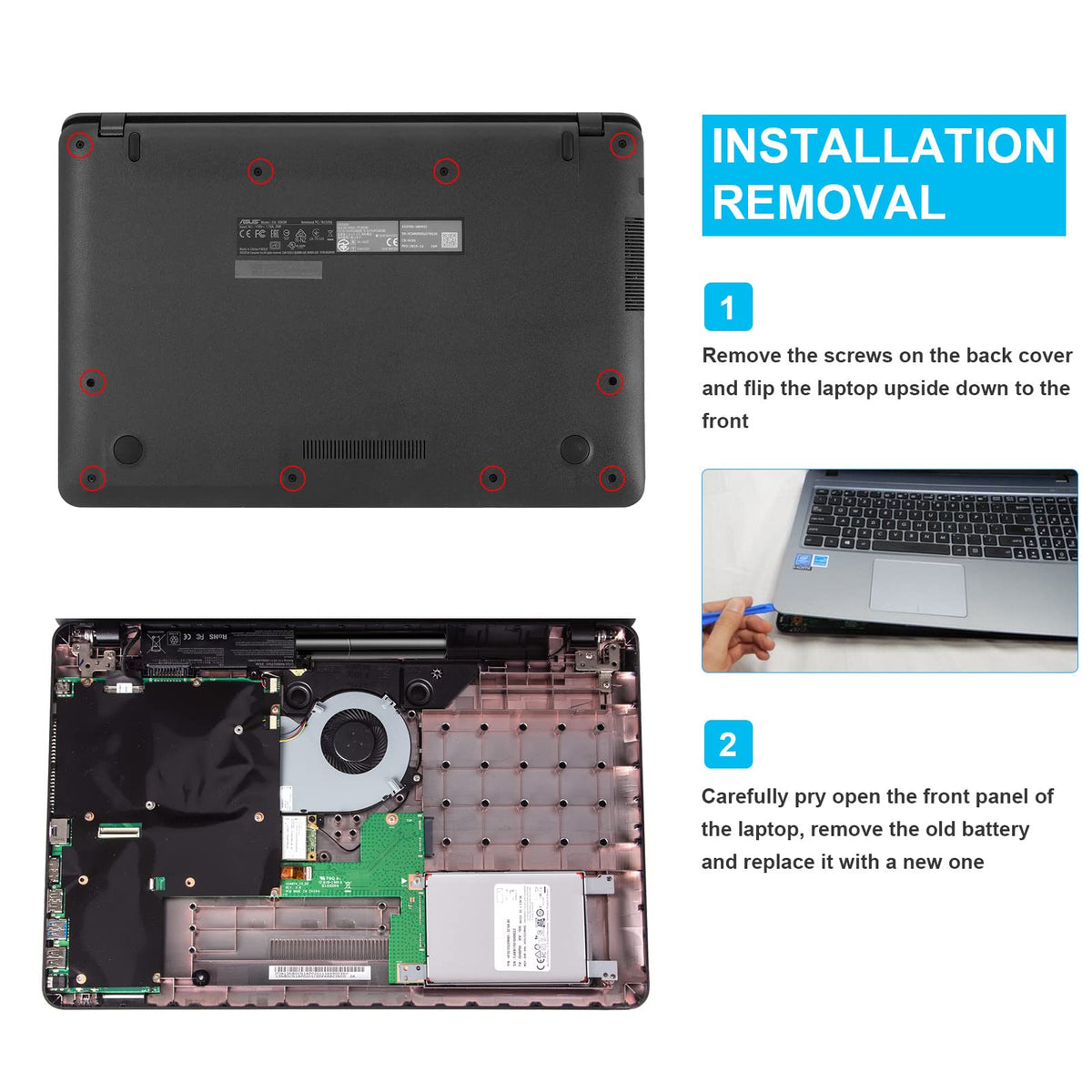 Fancy Buying texture and cell layout of A31N1519 battery showing build quality