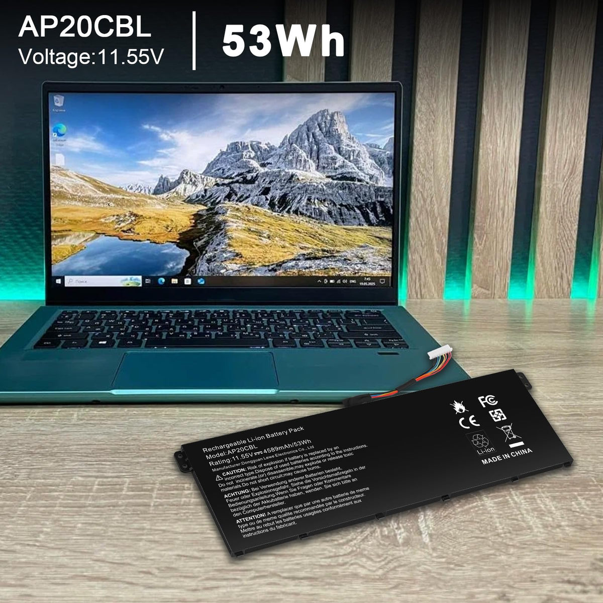 Fancy Buying AP20CBL size comparison with USB stick showing scale and portability