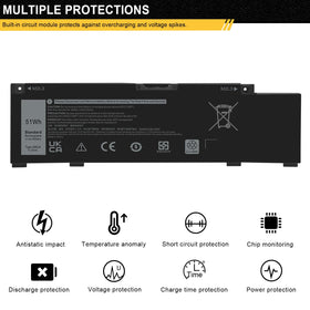 Fancy Buying sticker showing 51Wh capacity for users confirming correct battery specification