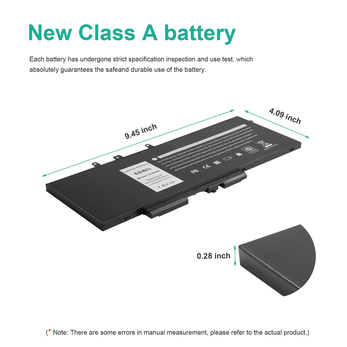 Fancy Buying battery capacity sticker showing 68Whr and Grade A cells confidence