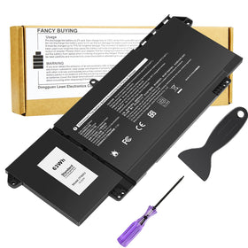 Fancy Buying battery front view showing model label and fit benefit