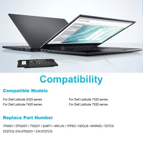 Fancy Buying battery installed in Dell laptop demonstrating direct replacement
