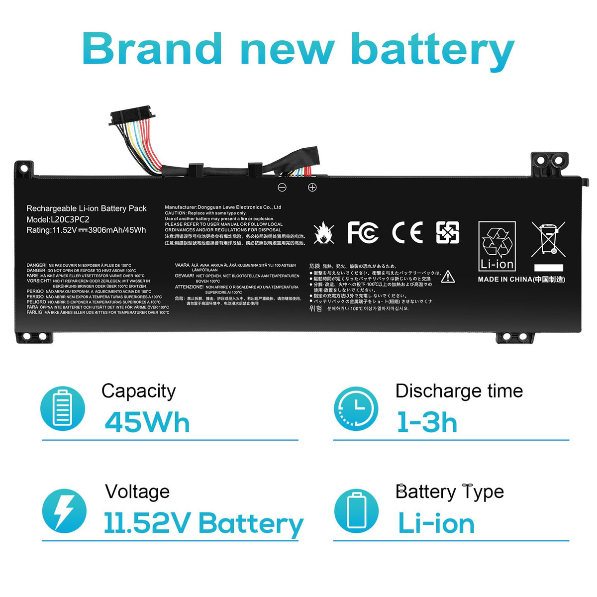 Fancy Buying battery installed in a Lenovo laptop demonstrating restored portability