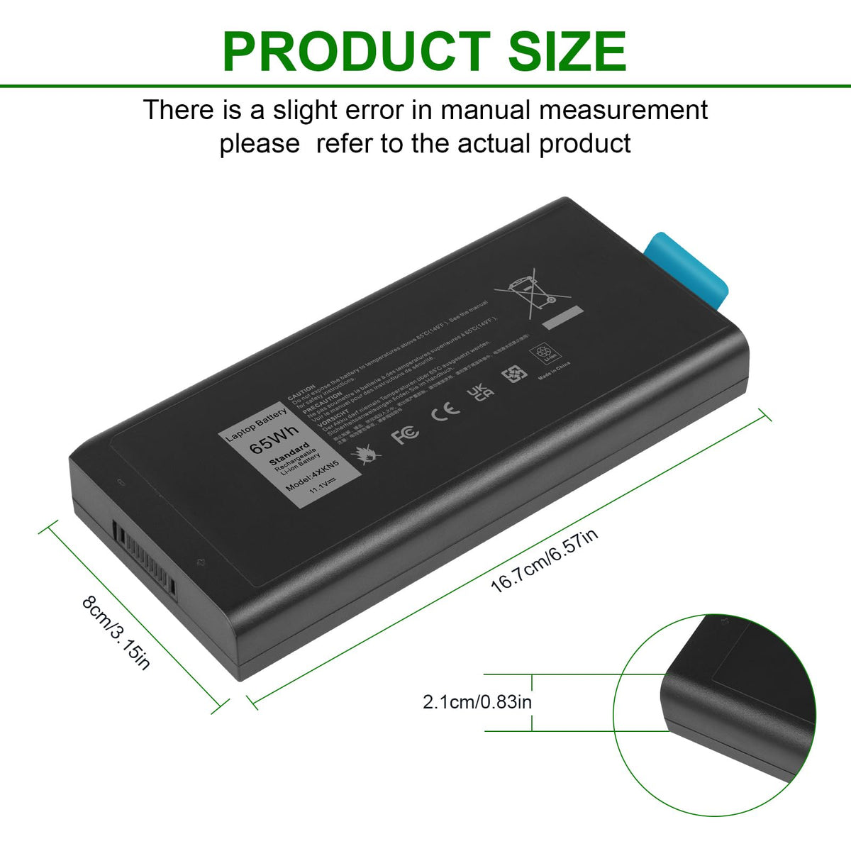 Fancy Buying close-up of battery label with model numbers for easy verification