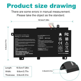 Fancy Buying closeup of battery label with part numbers for quick compatibility verification and confidence