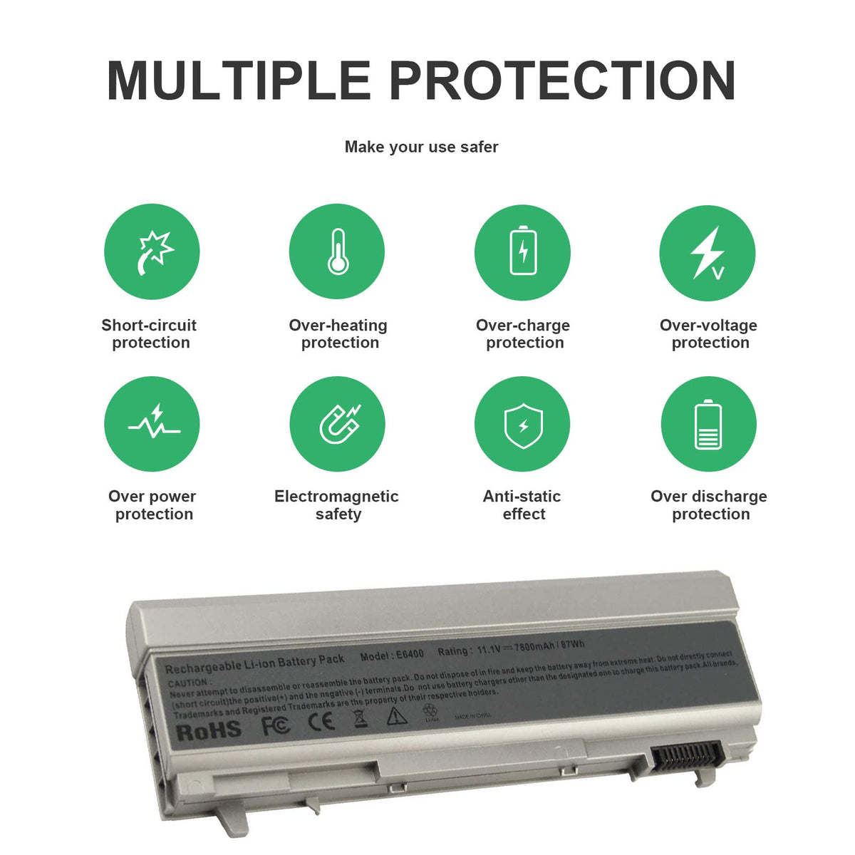 Fancy Buying battery label details with voltage and capacity for easy verification