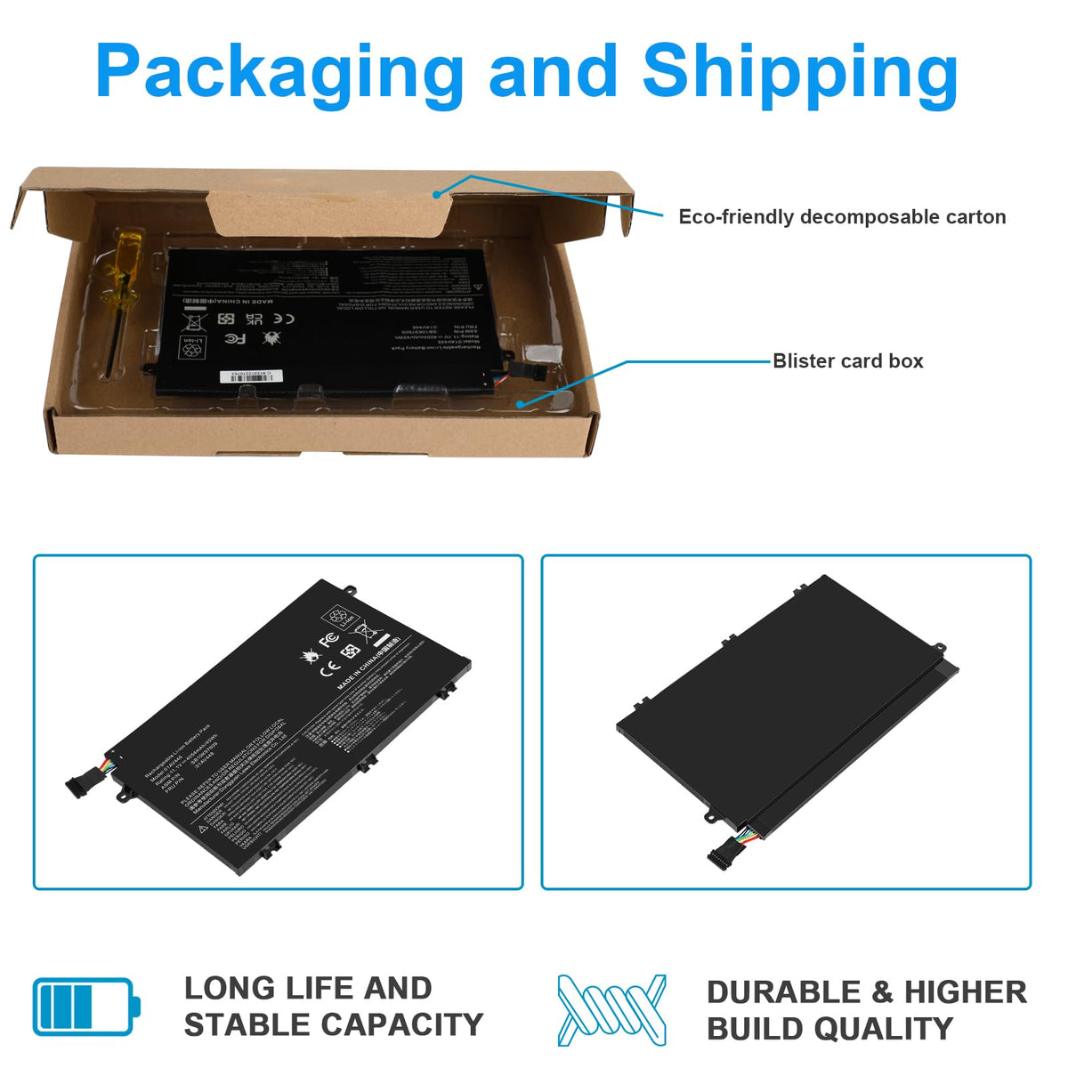 Fancy Buying battery in a laptop on desk illustrating improved battery life
