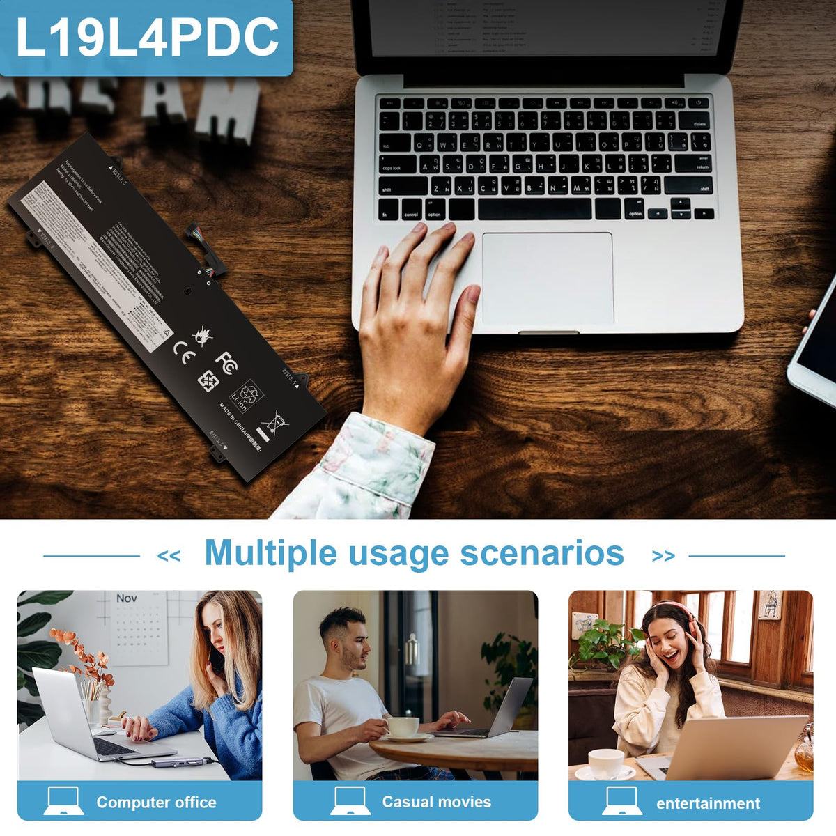 Fancy Buying battery packaging and contents showing ready-to-install convenience