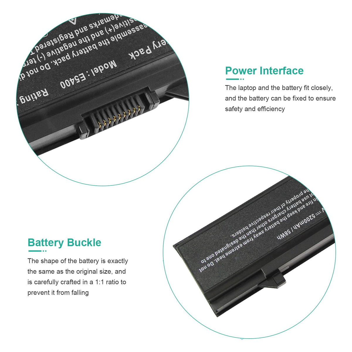 Fancy Buying battery connector detail showing precise fit and secure connection