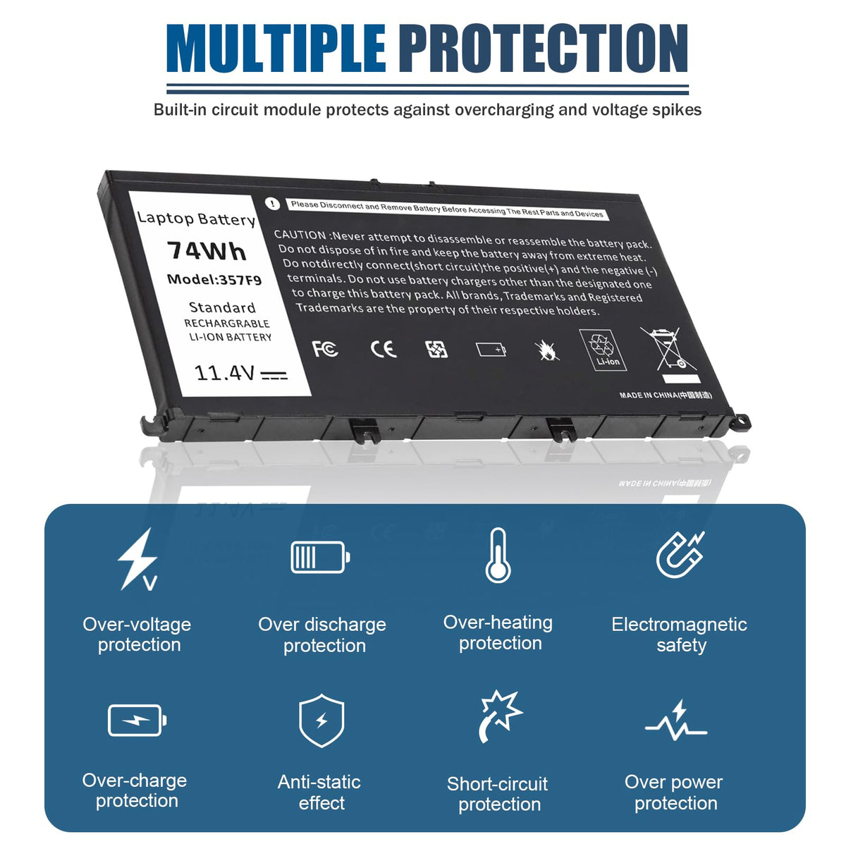 Fancy Buying sticker with specifications for quick verification and peace of mind