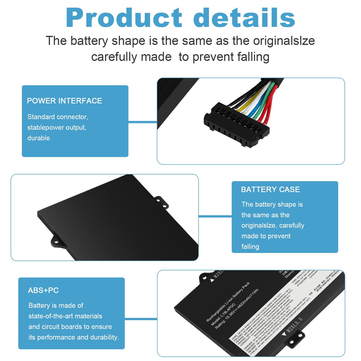 Fancy Buying battery connector detail showing secure fit and safe connection